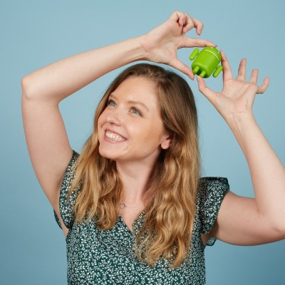 Allison Everhart at the Grow with Google booth